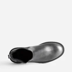 Chelsea boots TEXTO gris métallisé