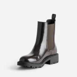 Chelsea boots TEXTO marron foncé glacé