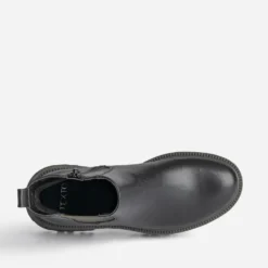 Chelsea boots TEXTO noir et kaki