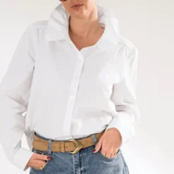 Chemise ERAM WEAR blanche à col Victorien