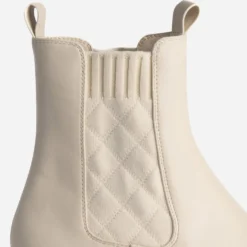 Cheslea boots TEXTO écru éco-conçu