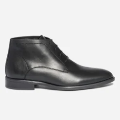 Chukka boots ERAM FLEX noir en cuir