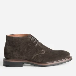 Chukka boots marron cuir velours