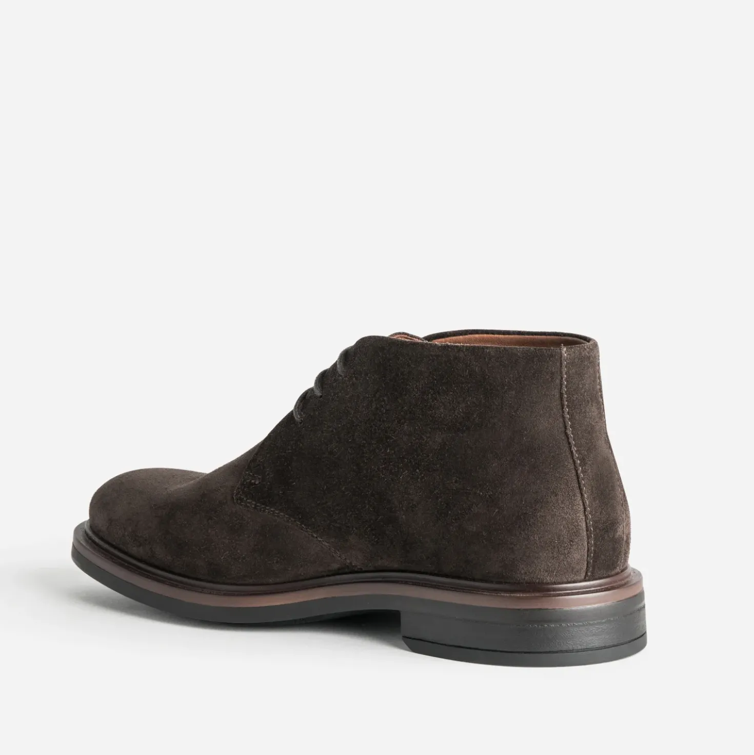 Chukka boots marron cuir velours