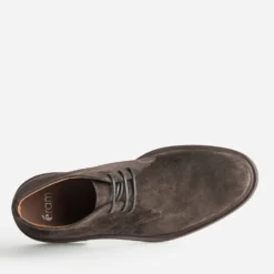 Chukka boots marron cuir velours