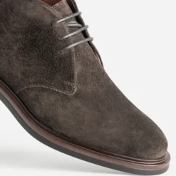 Chukka boots marron cuir velours