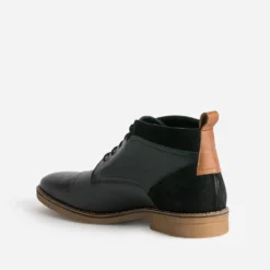Chukka boots noir cuir
