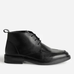 Chukka boots plateau noir cuir
