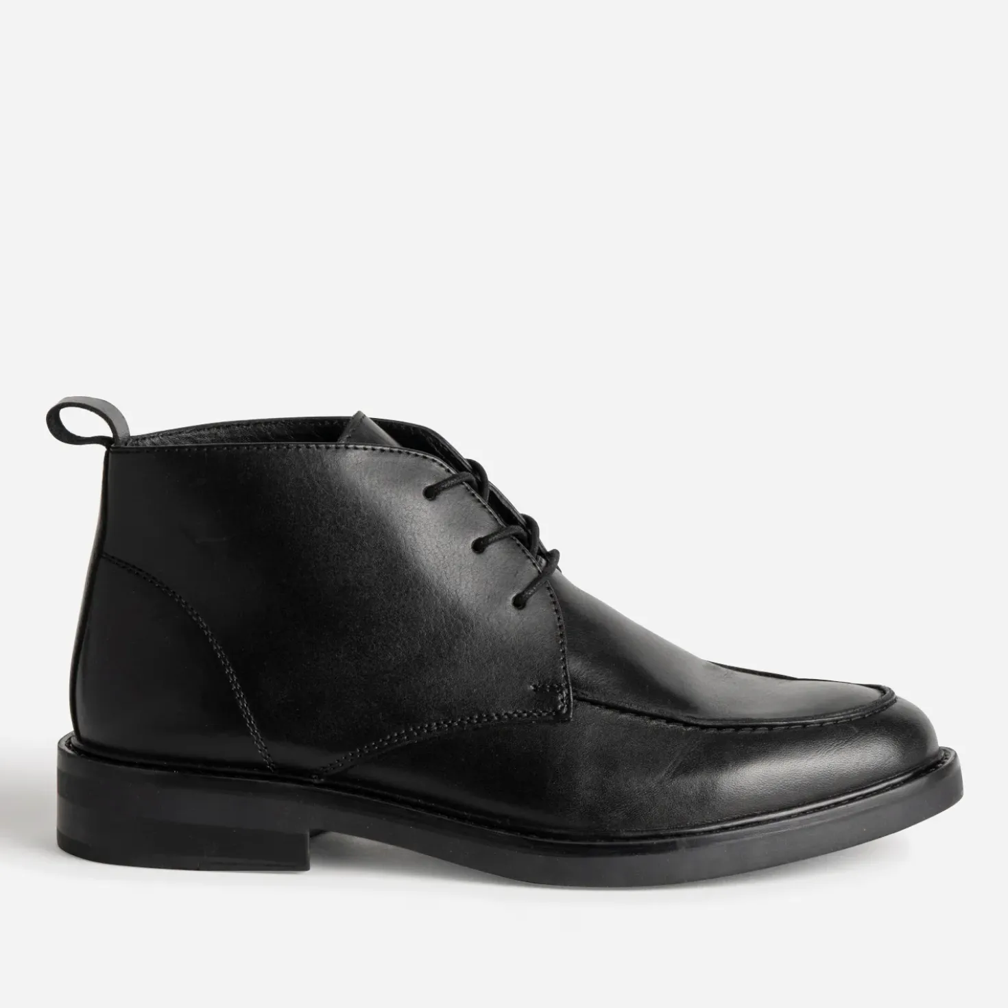 Chukka boots plateau noir cuir