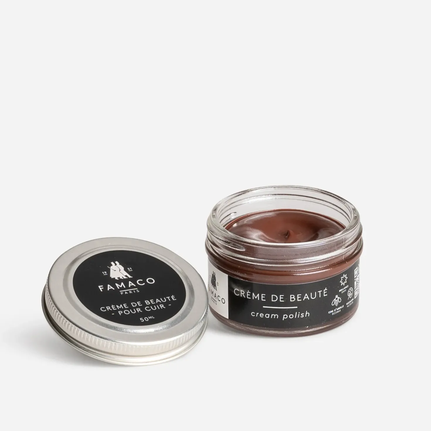 Crème de beauté pour cuir FAMACO marron