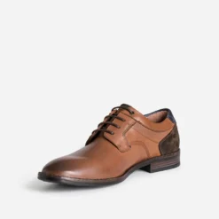 Derby camel cuir