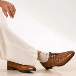 Derby cognac cuir