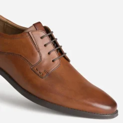 Derby cognac cuir