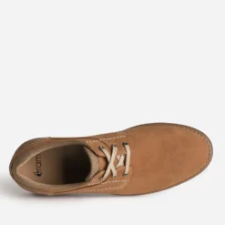 Derby cognac cuir nubuck