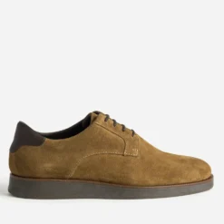 Derby cognac cuir velours