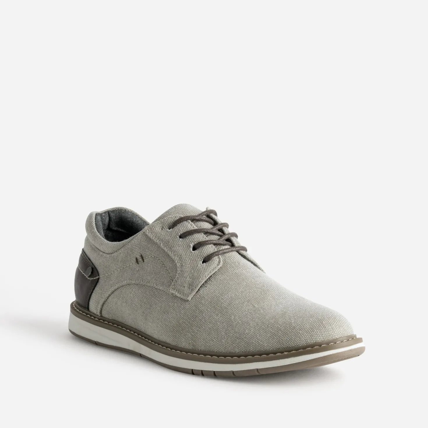 Derby confort beige en toile