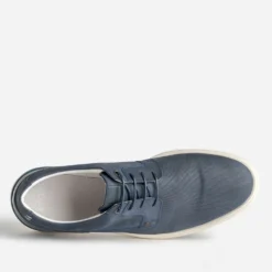 Derby confort bleu cuir éco-conçu