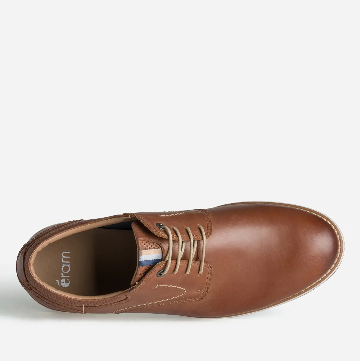 Derby confort cognac cuir