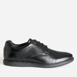 Derby confort noir cuir