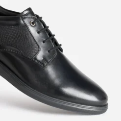 Derby confort noir cuir