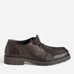 Derby détente en cuir marron