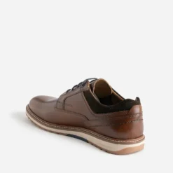 Derby détente marron cuir