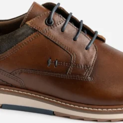Derby détente marron cuir