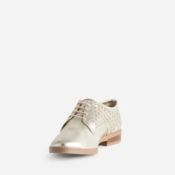 Derby ERAM FLEX doré cuir ajouré