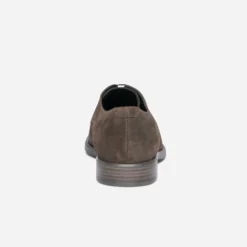 Derby ERAM FLEX marron en cuir velours