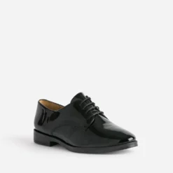 Derby ERAM FLEX noir en cuir verni