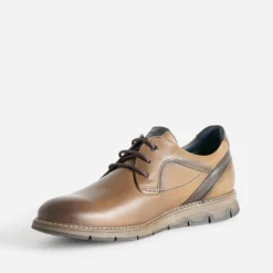 Derby FLUCHOS camel en cuir