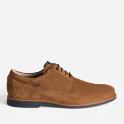 Derby FLUCHOS cognac cuir velours