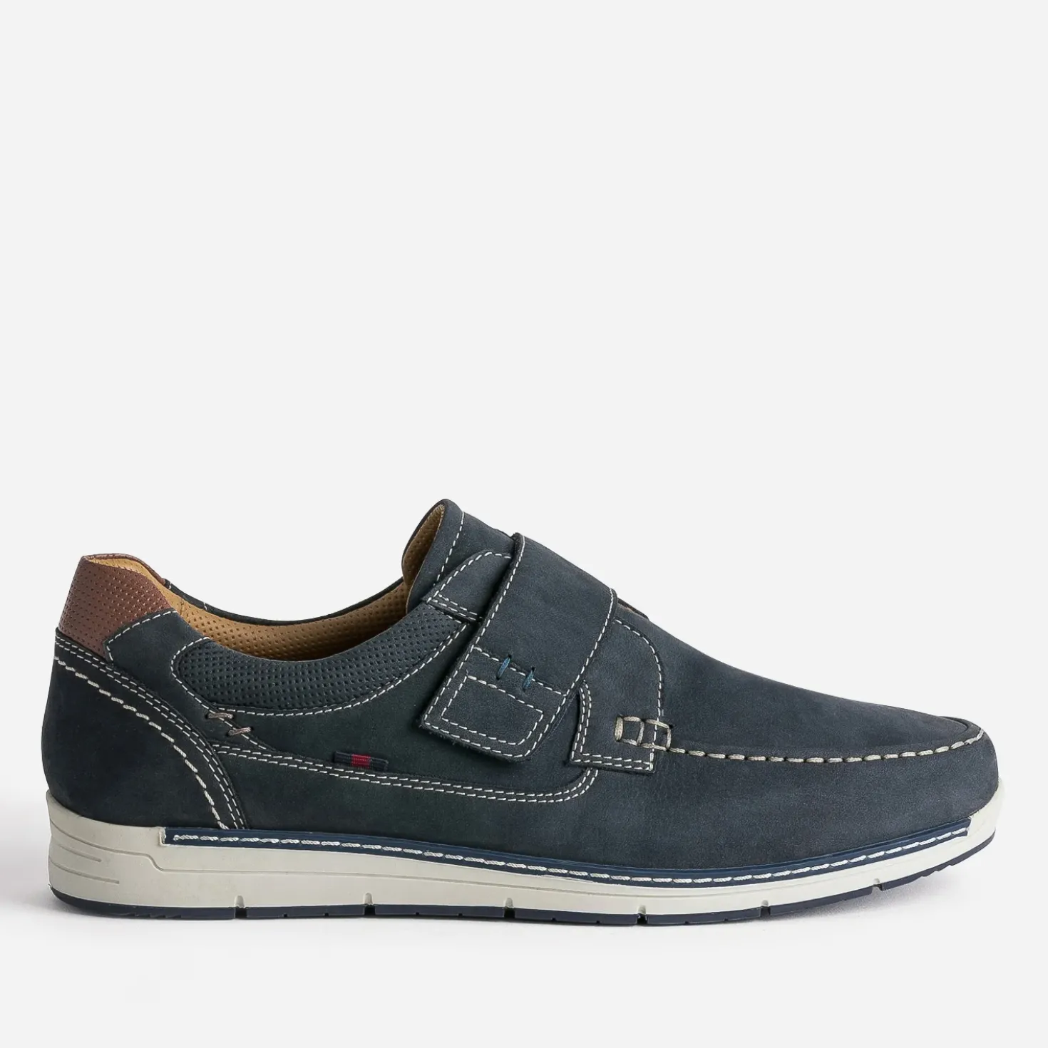 Derby FRANCE ARNO bleu cuir nubuck