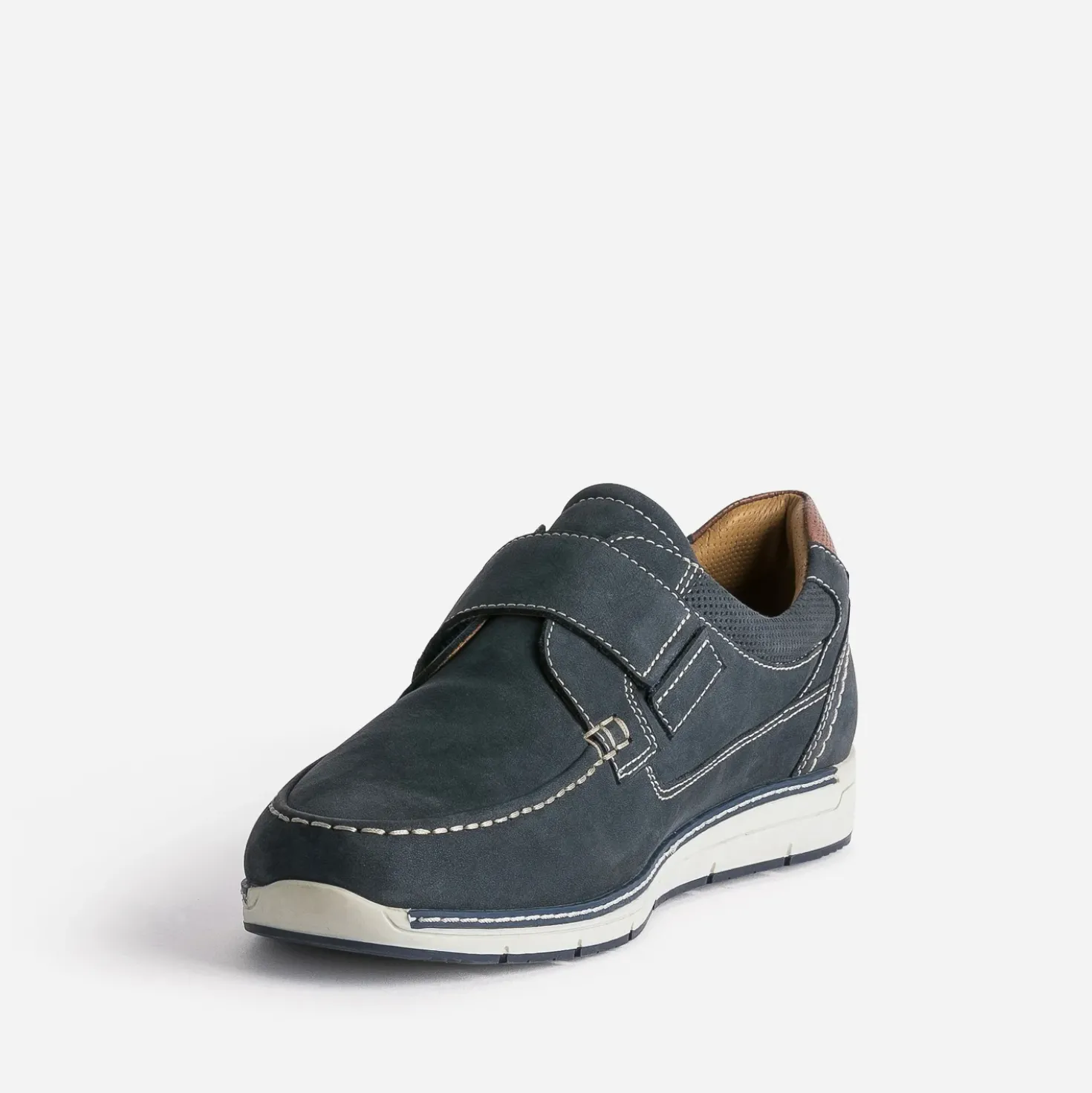 Derby FRANCE ARNO bleu cuir nubuck