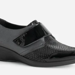 Derby FRANCE ARNO gun et noir en cuir