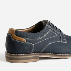 Derby marine cuir nubuck