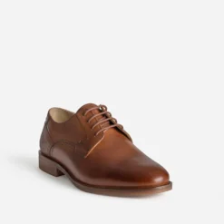 Derby marron cuir