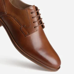 Derby marron cuir