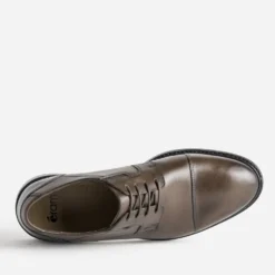 Derby marron cuir bout droit