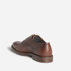 Derby marron cuir bout droit