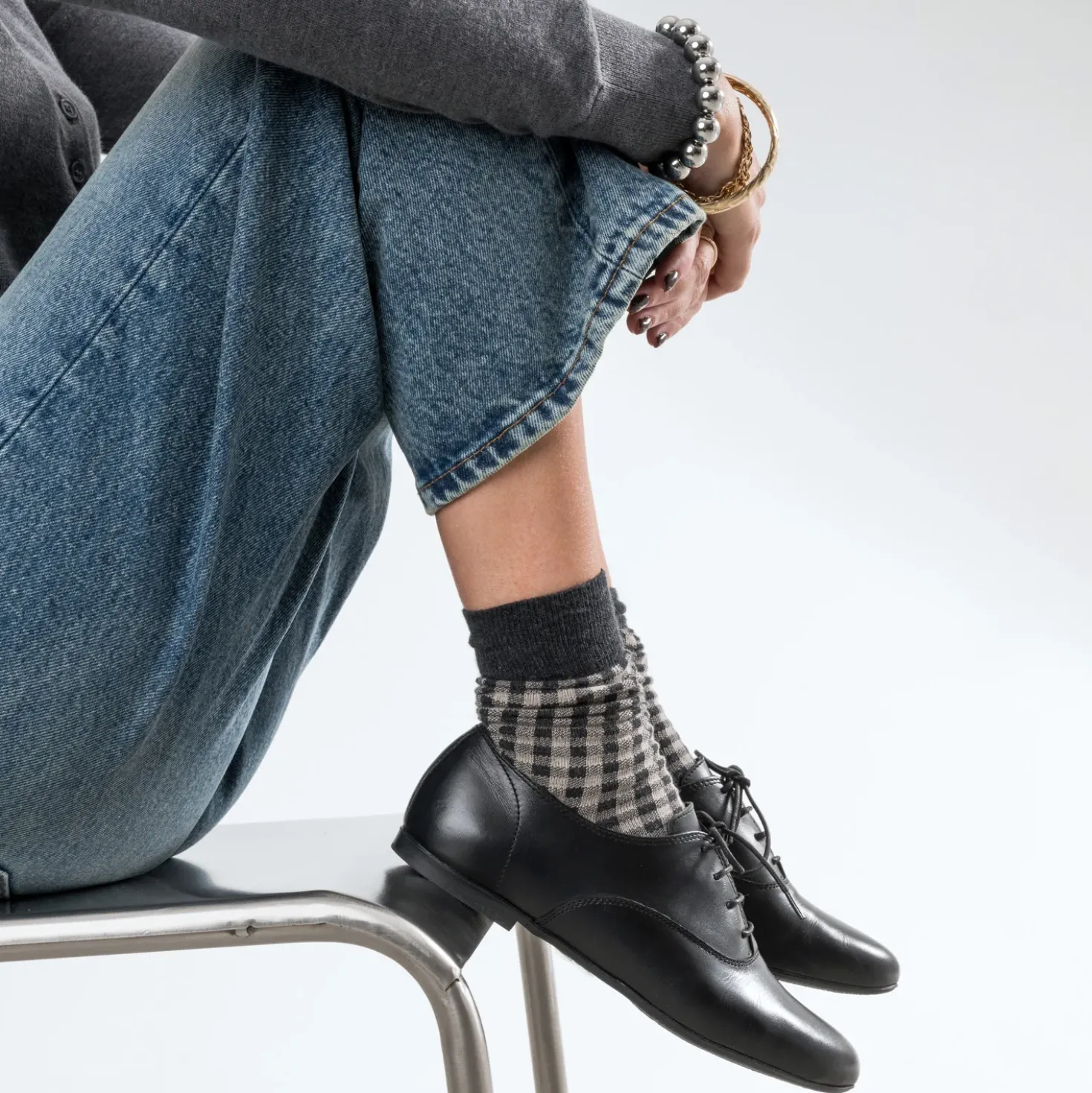 Derby noir cuir