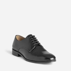Derby noir cuir
