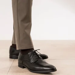 Derby noir cuir