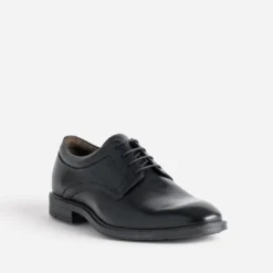 Derby noir cuir