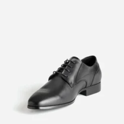 Derby noir cuir