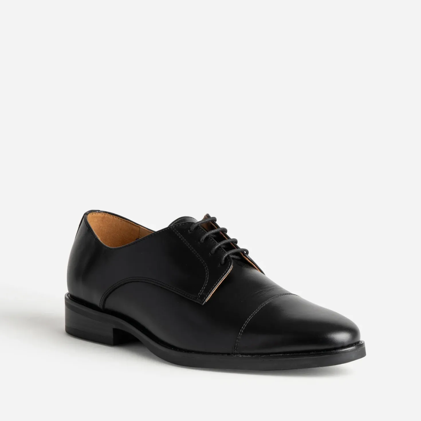 Derby noir cuir