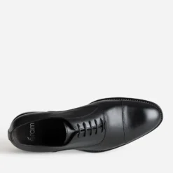 Derby noir cuir bout droit