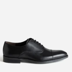 Derby noir cuir bout droit