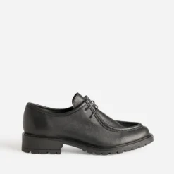 Derby noir cuir semelle crantée