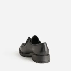 Derby noir cuir semelle crantée